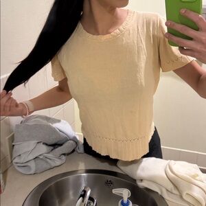 Elegant Cream Women's Top Tommy Bahamas size small